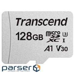 Memory card TRANSCEND microSDXC 300S 128GB UHS-I U3 V30 A1 Class 10 (TS128GUSD300S)