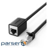 Патч-корд 1м, F/UTP cat 6 RJ-45 extension black Ugreen (U_11279)