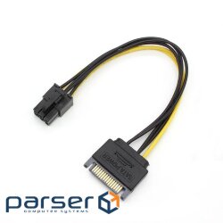 Power cable Lucom internal PCIePower 6p-SATA 15p M/M,0.20m (62.09.8084-1)