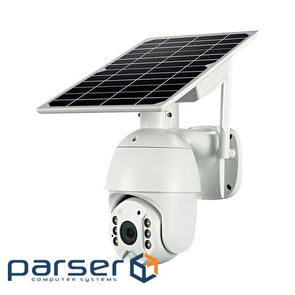 2 Мп Wi-Fi відеокамера купольна Q3-4G 1080P PiPO із сонячною панеллю, куто огляду 120 (об'єктив 3