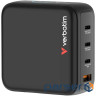 Зарядний пристрій VERBATIM Mini GaN 140W 3xUSB-C, 1xUSB-A, PD3.0, QC3.0 Black (30240)