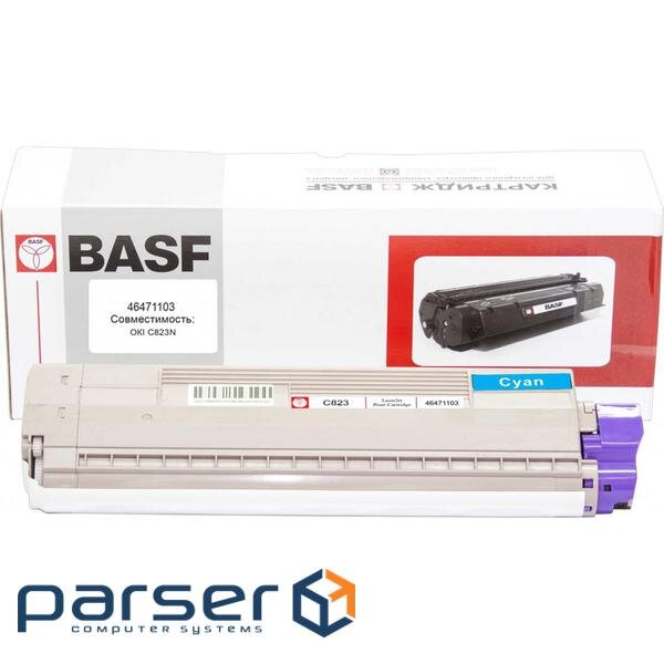 Тонер-картридж BASF OKI C822/823/833dn Cyan 46471103 (KT-46471103) (BASF-KT-46471103)