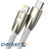 Кабель BASEUS Glimmer Series Fast Charging Data Cable Type-C to Lightning 20W 1м White (CADH000002)