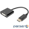 Адаптер DIGITUS DP 1.1 - DVI Full HD, M/F, 0.15 m (AK-340401-001-S)