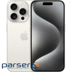 Смартфон APPLE iPhone 15 Pro 512GB White Titanium (MTV83RX/A)
