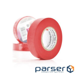 Ізолента 3M 0,13мм * 18мм * 10м (червона), діапазон робочих температур: від (3M / 0,13 / 18 / 10-RD) (3M / 0,13 / 18 / 1