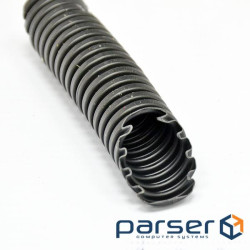 Гофро-труба D20 мм, PVC внутр./зовнішня з протяжкою, УФ стійка, 50 м, чорна, KOPO (1420_F50D Чех)