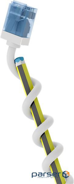 Патч-корд неекранований RJ45 UTP6a 3.0m,patch Slim U-Flexi LSOH PoE+ Cu,білий (75.07.4288-1) (75.07.4288-1)