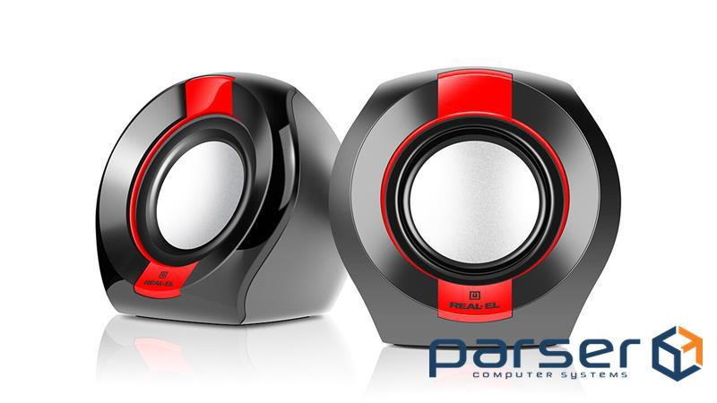Акустична система REAL-EL S-50 black-red (EL121100008)
