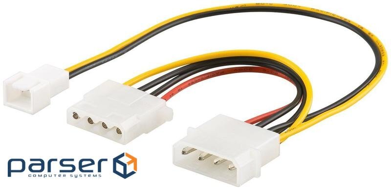 Кабель живлення Внутрішній MoleX-FanPower 3p M / F, + Molex / M 0.24 + 0.14m (70.08.3658-1)