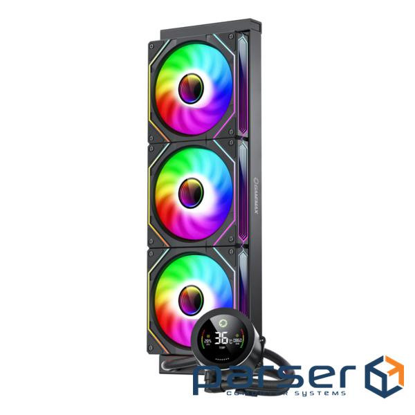 Процесорній кулер 58.8 CFM, 1.89mmH20, Max: 36.9d B(A）, 800-1800RPM ,water (IceBurg 360 Digital BK)