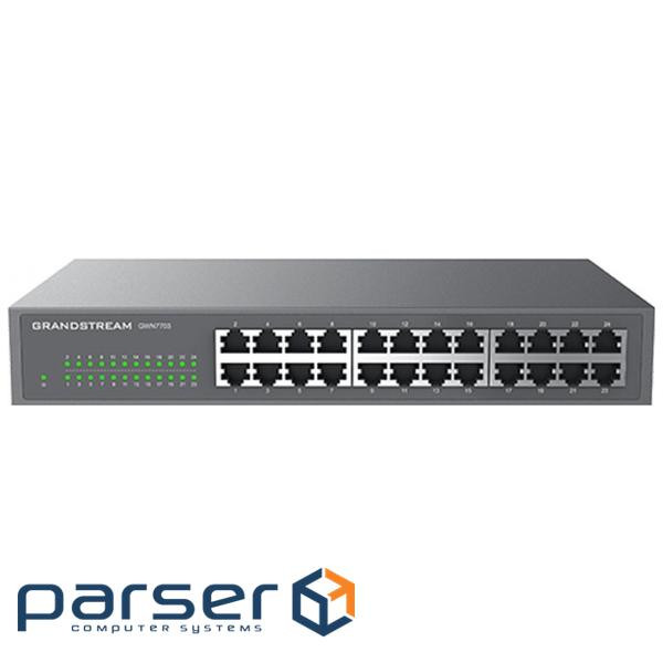 Grandstream GWN7703, Unmanaged Network Switch, 24x GbE RJ45, metal case