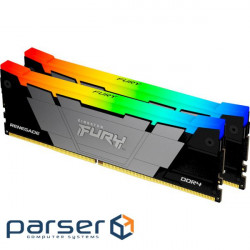 Модуль пам'яті KINGSTON FURY Renegade RGB DDR4 3200MHz 64GB Kit 2x32GB (KF432C16RB2AK2/64)