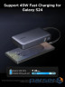 УМБ Ugreen 20000mAh PB550 67W USB-A, USB-C In/Out, with built-in USB-C cable Grey (55996B)
