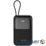 CANYON power bank OnPower 101 built-in cable 10000 mAh PD22.5W Black (CNS-CPB101BK)