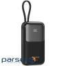 CANYON power bank OnPower 101 built-in cable 10000 mAh PD22.5W Black (CNS-CPB101BK)