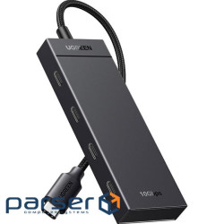 Хаб USB 3.2 Type-C -> 4хUSB-C 3.2 Gen2 10Gbps Black CM806 Ugreen (35584)
