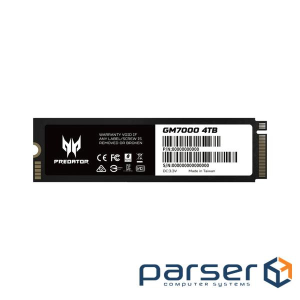 SSD диск ACER PREDATOR GM7000 4TB M.2 NVMe (BL.9BWWR.107)