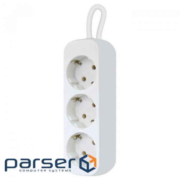 Мережевий подовжувач Defender E330 3.0 m 3 роз white (99222)