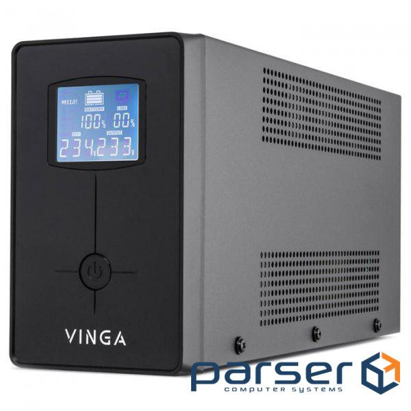 Джерело безперебійного живлення Vinga LCD 1500VA metal case (VPC-1500M)