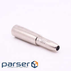 Перехідник Lucom аудіо XLR 3p-Jack 6.3mm M/F, адаптер Mono Metal корпус (62.09.8038-1)