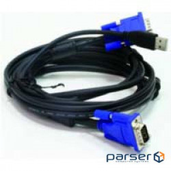 Комплект кабелів D-Link DKVM-CU для KVM-перемикачів з USB, 1.8м