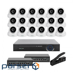 Video surveillance kit for 18 cameras GV-IP-K-W85/18 5MP
