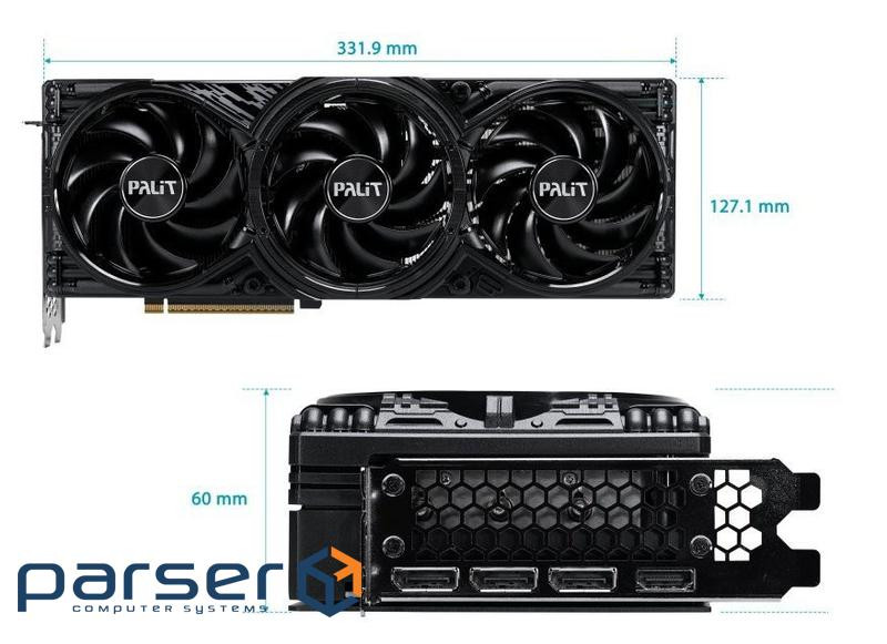 Видеокарта GF RTX 5080 16GB GDDR7 GamingPro OC V1 Palit (NE75080S19T2-GB2031Y)