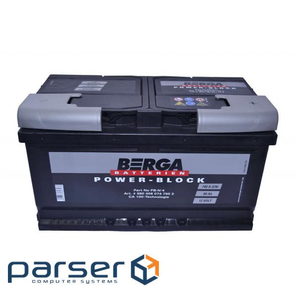 Акумулятор автомобільний Berga Power Block 80Ah (740EN) (580406074)