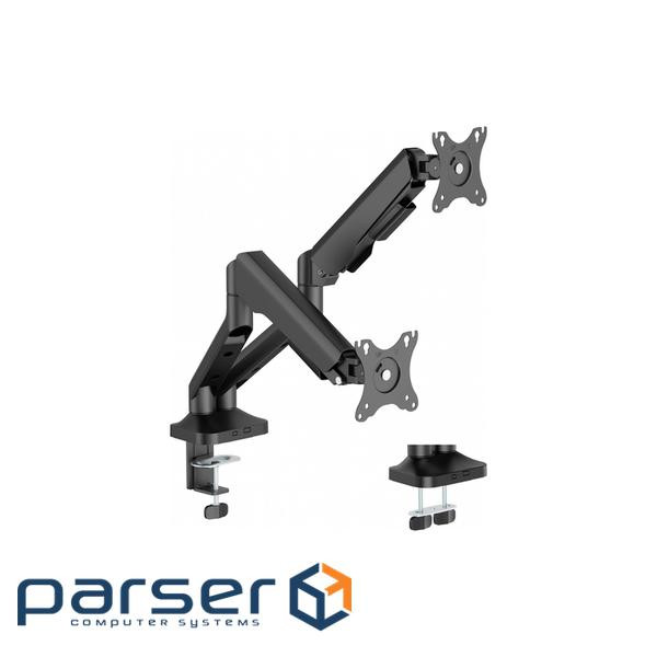 Кронштейн настільний для монітора 17-35" OfficePro MA442B, Black, для двох екранів, VESA 100x100 мм/