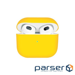 Чохол для навушників BeCover Silicon для Apple AirPods (3nd Gen) Yellow (707233)