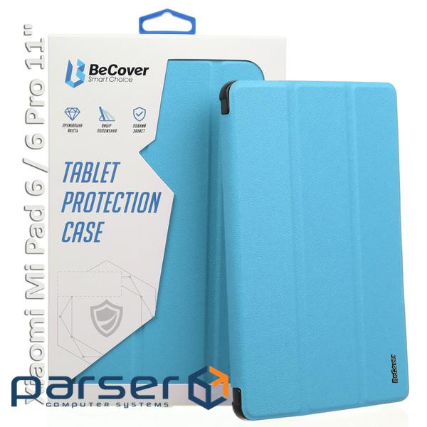 Case for tablet BeCover TPU Edge stylus mount Xiaomi Mi Pad 6 / 6 Pro 11" Blue (709559)