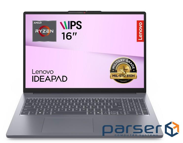 ноутбук 16FM/R7 170/16/512/UMA/DOS/BL/Luna Grey LENOVO IdeaPad Slim 3 16ARP10 (83K800ECRA)