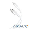 Дата кабель USB 2.0 AM to Micro 5P 1.0, 2A white XO (NB212-AM.white)