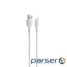 Дата кабель USB 2.0 AM to Micro 5P 1.0, 2A white XO (NB212-AM.white)