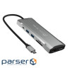 Багатопортовий мультиадаптер J5create JCD397-N, USB Type-C 9-в-1