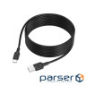 Дата кабель USB 2.0 AM to USB-C 3.0m silicone BX113 black BOROFONE (6941991115554)