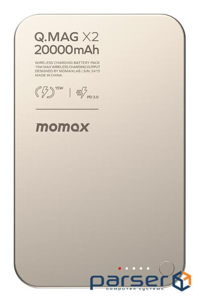 Портативний зарядний пристрій WRL 20000MAH Q.MAG X2 TITANIUM IP133E MOMAX