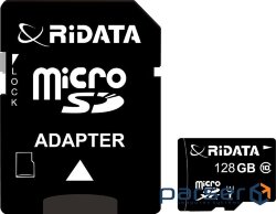 Карта пам'яті RIDATA microSDXC 128GB UHS-I Class 10 + SD-adapter (FF967403)