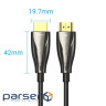 Кабель HDMI M-M,20.0 м, V2.1, Optical 8K 60Гц 48Gbps Dolby 7.1 PVC Black Zinc Alloy Ventio (ALABQ)