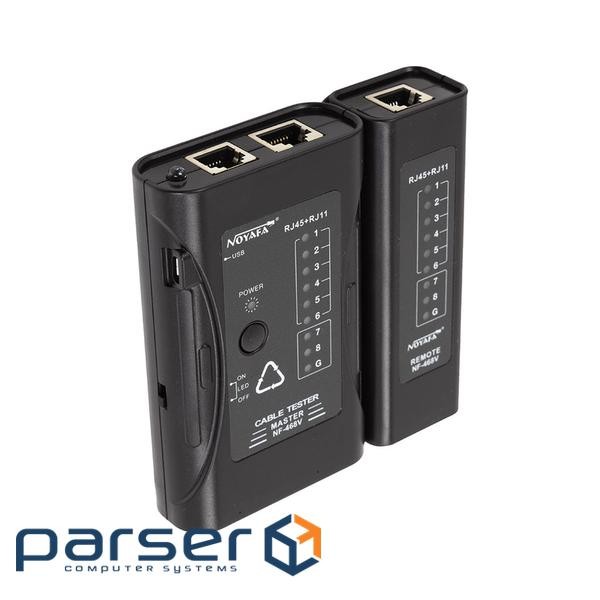 Тестер кабельний Noyafa RJ-45, RJ-11 (NF-468V)