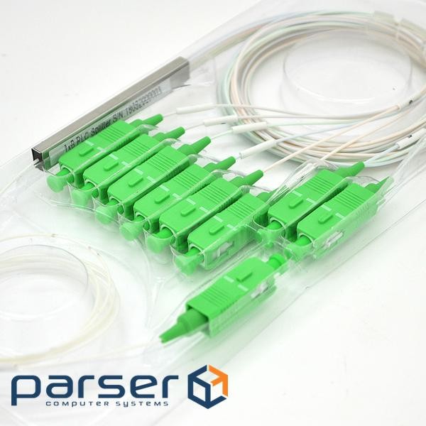 Coupler PLC-1x8-split-0-SC/APC-0.9mm