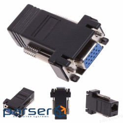 Пасивний підовжувач VGA, RJ-45 to VGA (YT-PEC(B) RJ-45 / VGA(F))