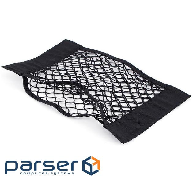 Автомобільний органайзер-сітка, 60x25см, кріплення на липучках, поліпропілен-латекс, чорни (YT41151)