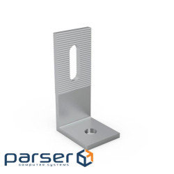 Кронштейн L-подібний алюмінієвий (50*40*100 / товщина 5 / 6.2) (L / 50 / 100 / 40)