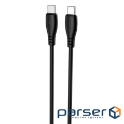 Кабель Proove Simple Silicone Type-C to Type-C 60W (1m) black (CCSI60002201)