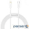 Кабель Baseus Superior Series Fast Charging Data Cable Type-C to iP PD 20W 2m White (CATLYS-C02)