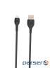 Кабель SkyDolphin S22L Soft Silicone USB - Lightning (M/M), 1 м , Black (USB-000601)