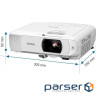 Проєктор домашнього кінотеатру Epson EH-TW840 FHD, 4000 lm, 1.21-1.45, WiFi (V11HB63042)