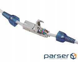 Конектор мережевий FreeEnd-RJ45 STP6a,конектор-зєднувач AWG22-23 Toolf,синій (62.09.8385-1) (62.09.8385-1)